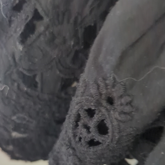 Maeve Black Eyelet Blouse - Picture 3 of 7